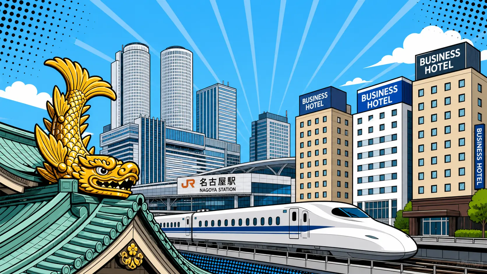名古屋・名駅エリアの格安ホテルのイメージ